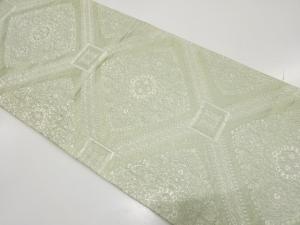 アンティーク　花蜀江模様織り出し袋帯（材料）